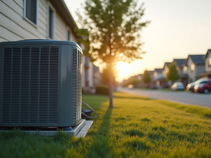 AC unit outside a home in Brighton, Colorado