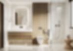 Luxury Bathroom with Waterfall Shower
