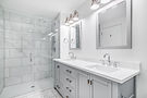 White and Gray Bathroom Silver Accents