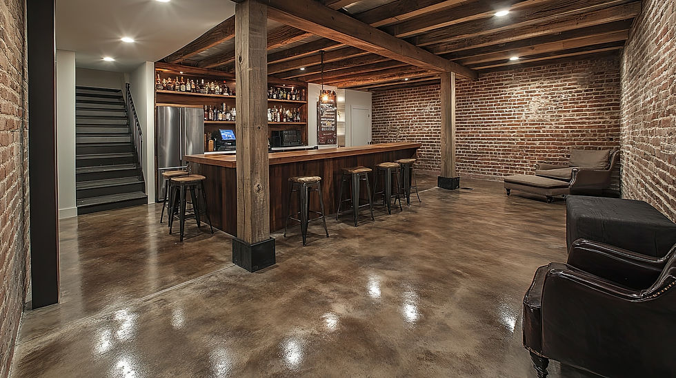 residential-stained-concrete-floor-basement