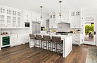 White Kitchen with Gold Accents