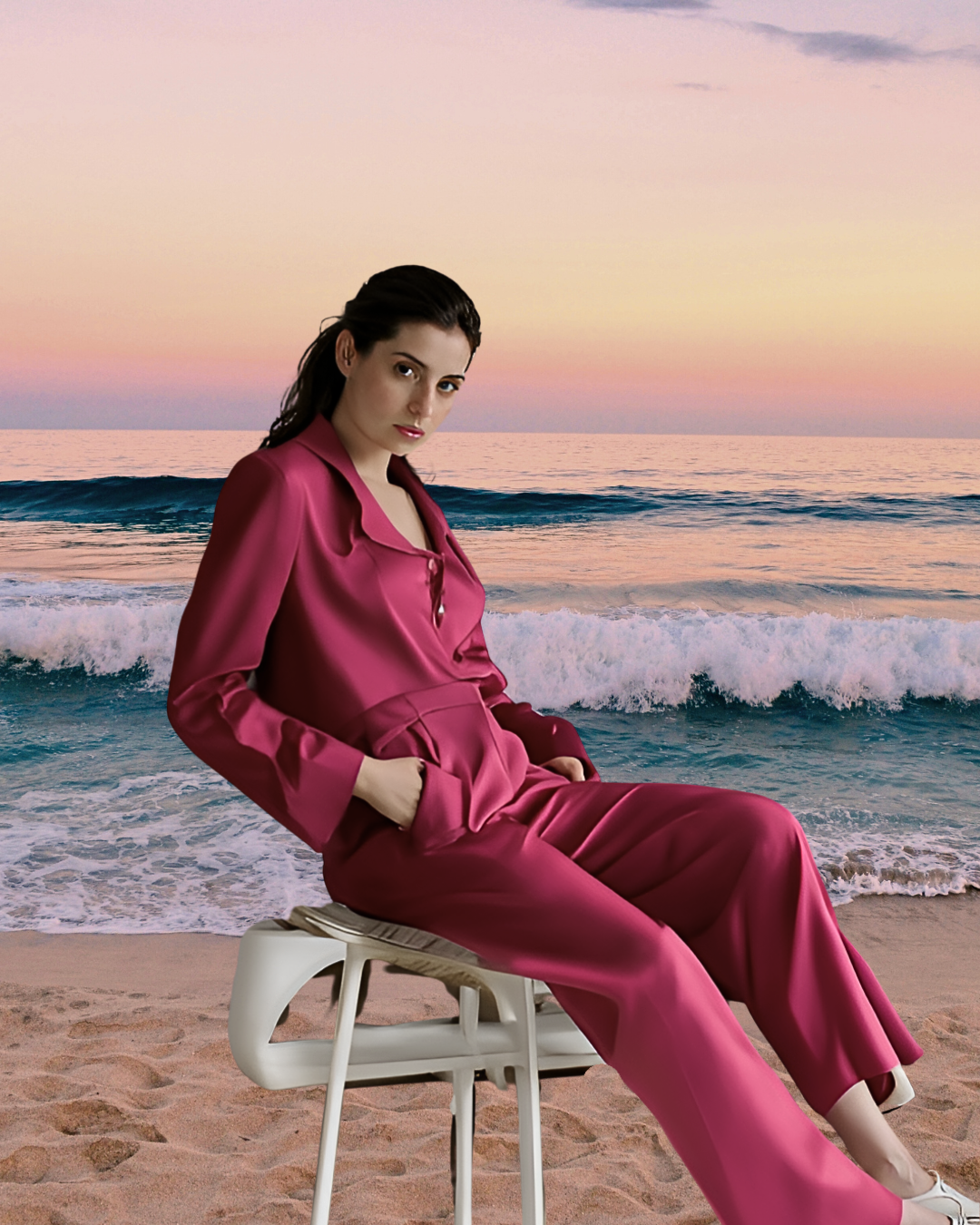 Magenta Suit