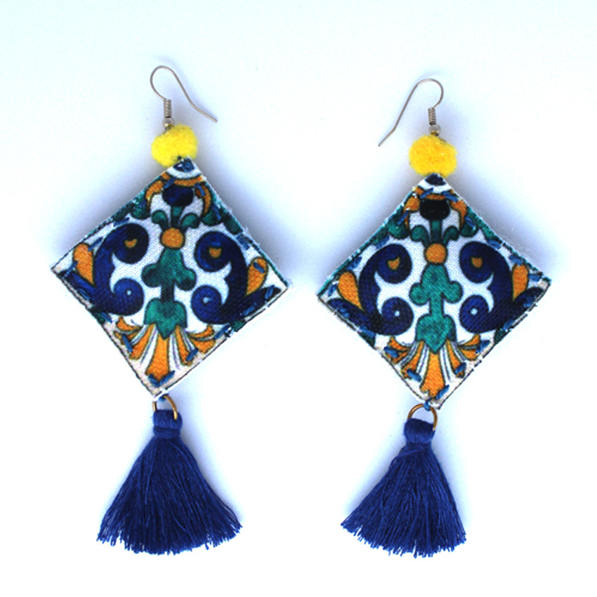 Fabric earings
