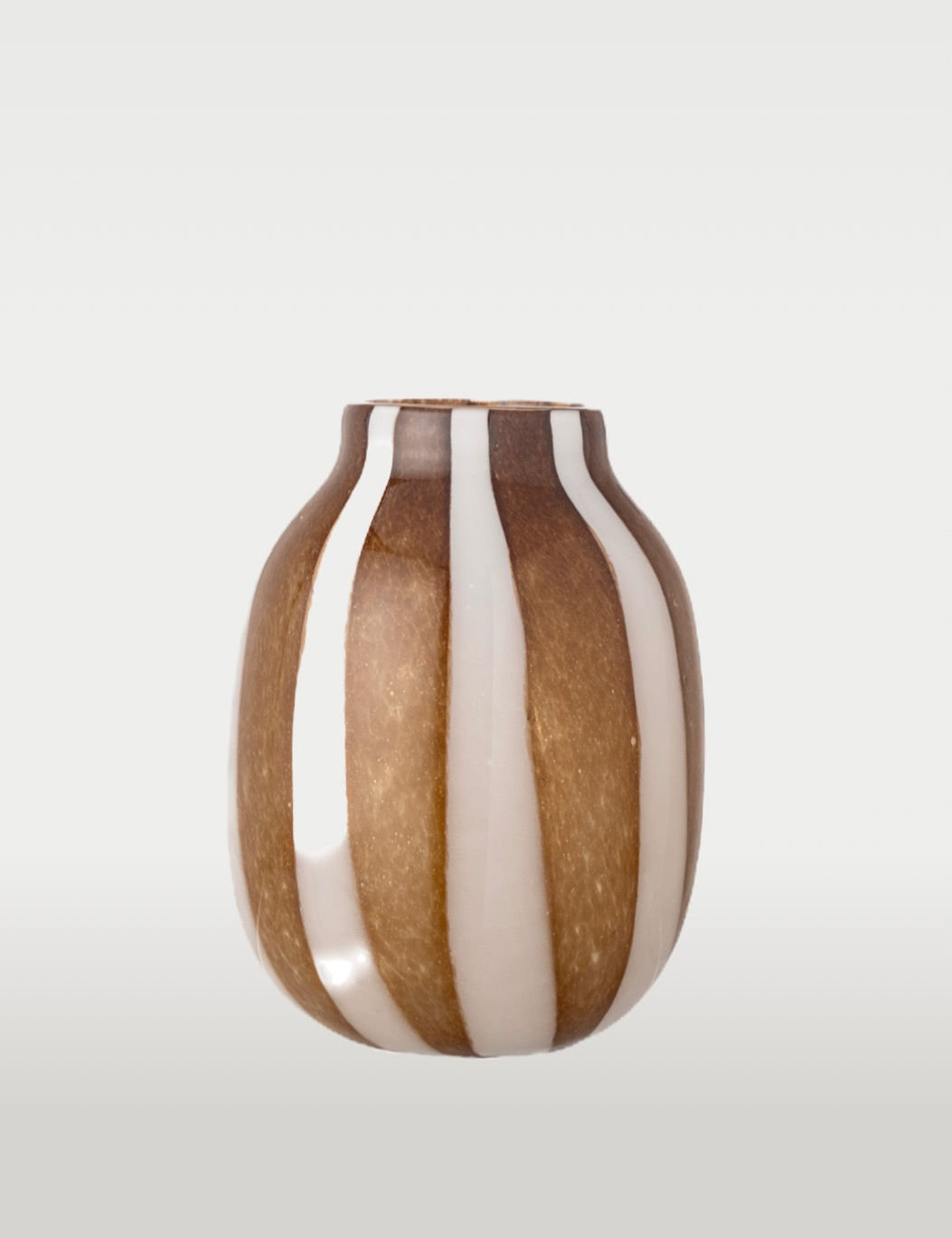 BROWN GLASS VASE