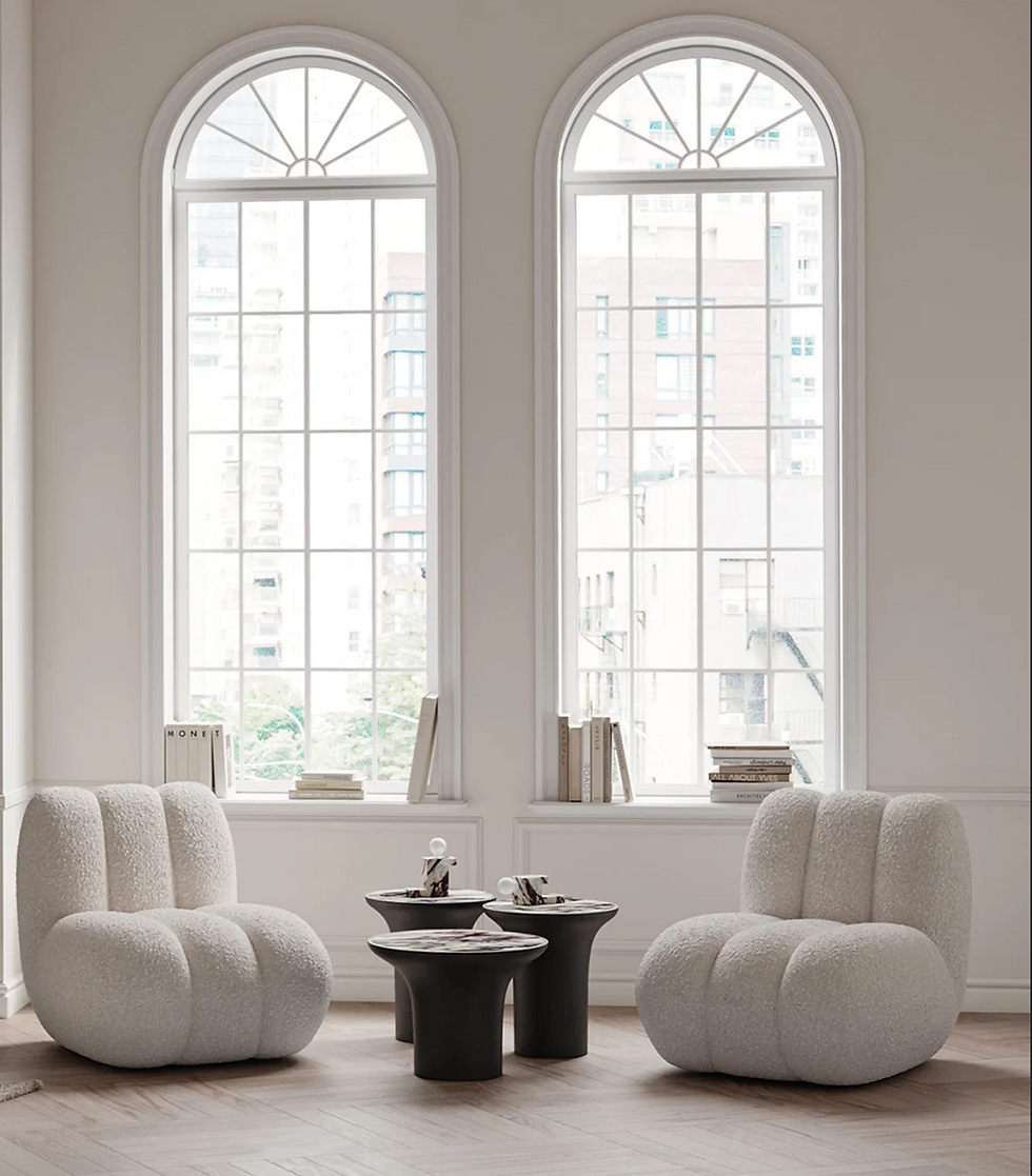 Thumbnail: CALACATTA TRUMPET SIDE TABLE
