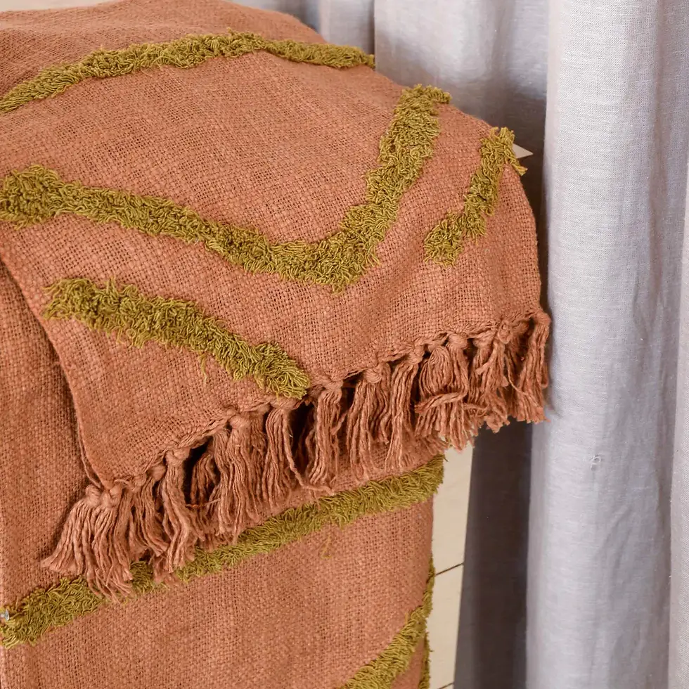 Thumbnail: COTTON FRINGE THROW