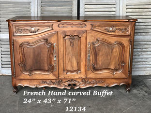 French Hand Carved Buffet