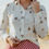 Thumbnail: Aussie Icon Graphic Print Ladies Long Sleeve Cotton/Linen Blouse