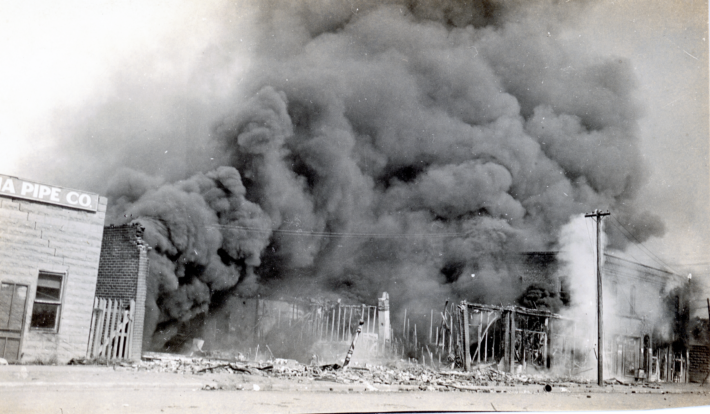 Burning Buildings, N. Tulsa's W. S.