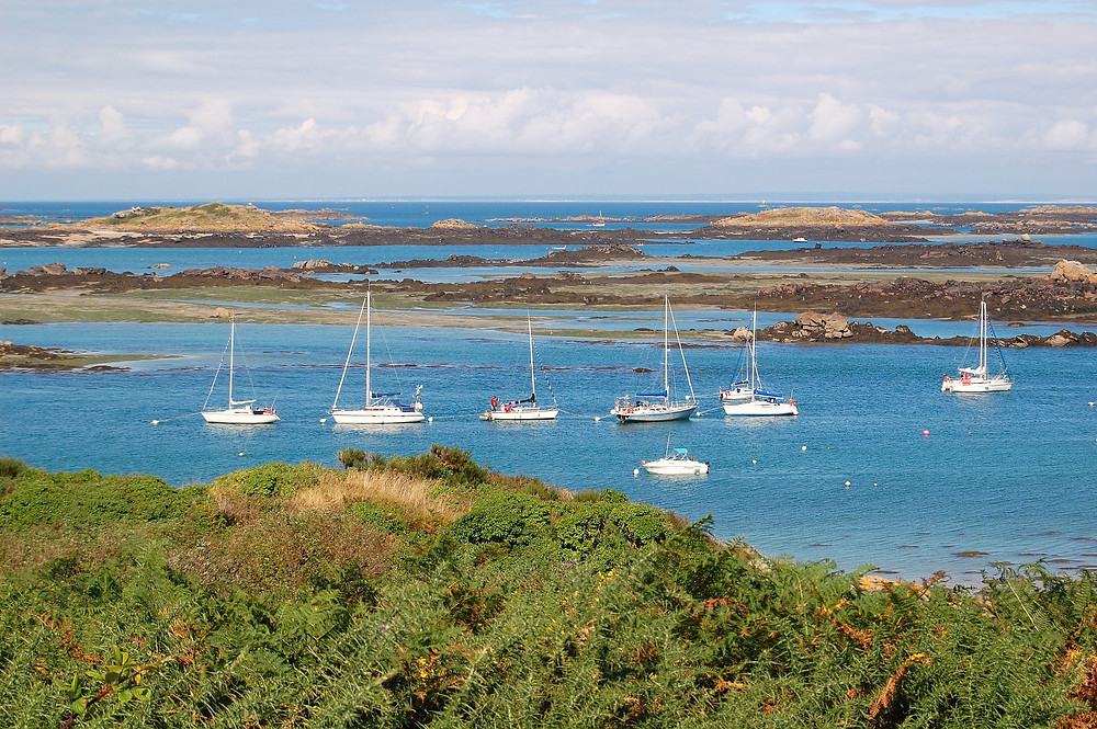 mouillage dans le Sound de Chausey