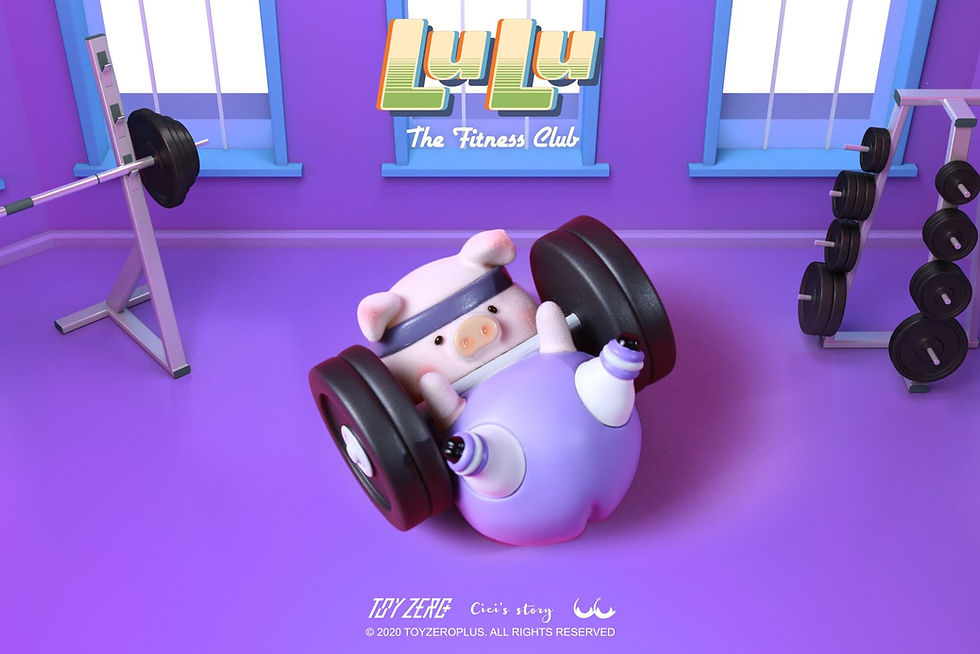 Thumbnail: Lulu the Piggy - Fitness Club Blind Box Toyzeroplus
