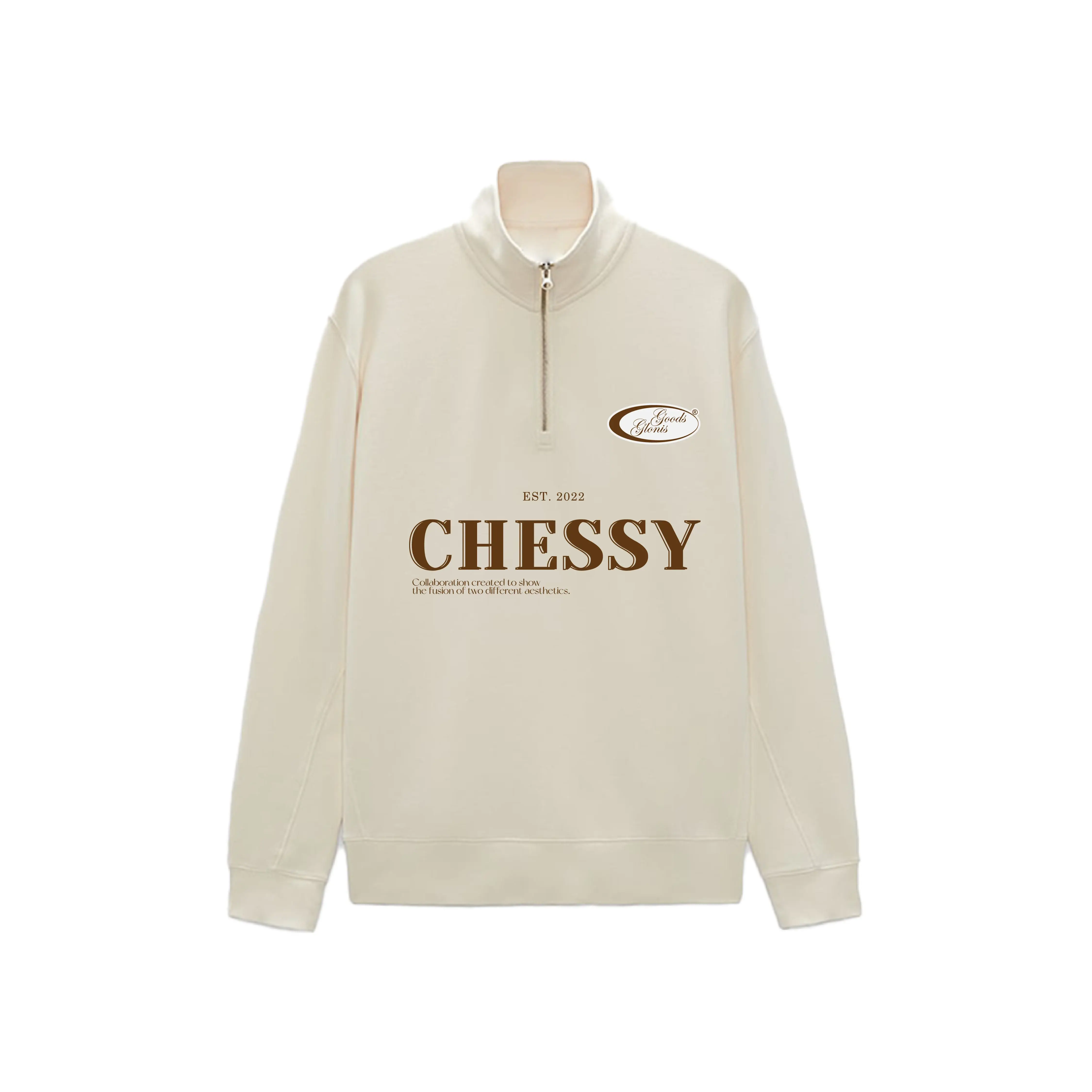 CHESSY HALF ZIP UP SWEATSHIRT