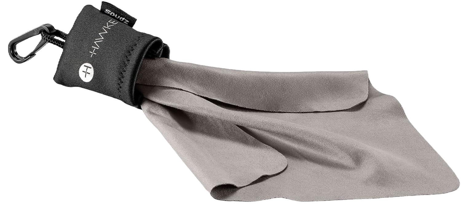 Hawke Spudz - Lens Cloth (105mm x 195mm) Lens Cleaning Cloth, Brown