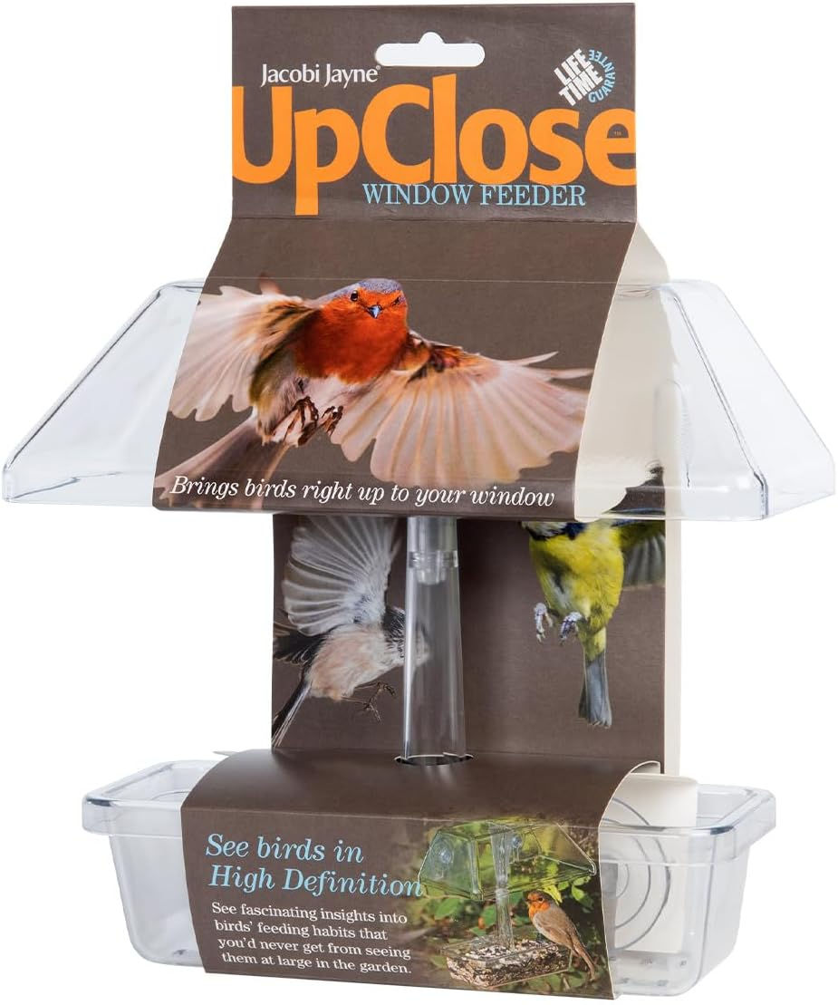 Thumbnail: Window Bird Feeder With Strong Suction Cups - Jacobi Jayne® UpClose™ Win