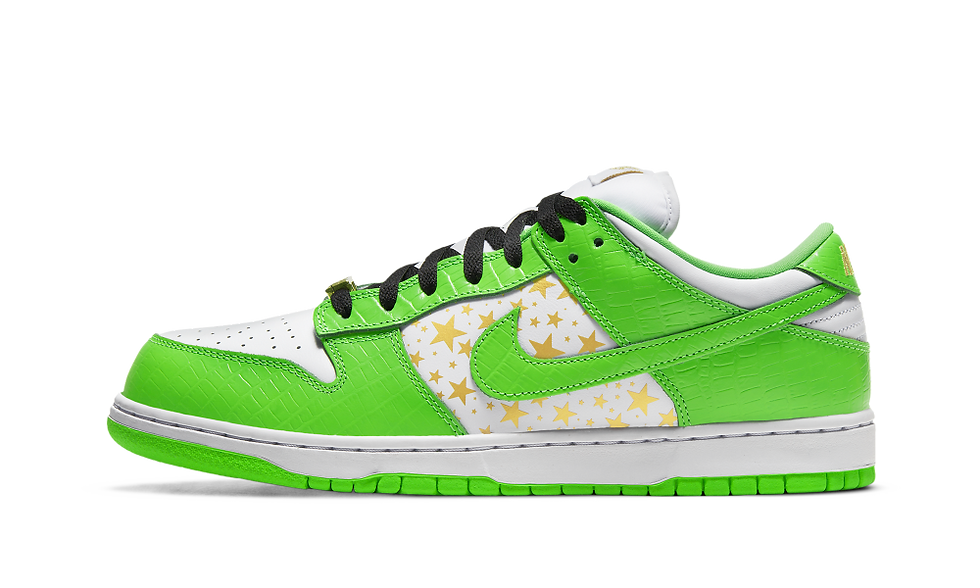 Nike SB Dunk Low Supreme Stars Mean Green