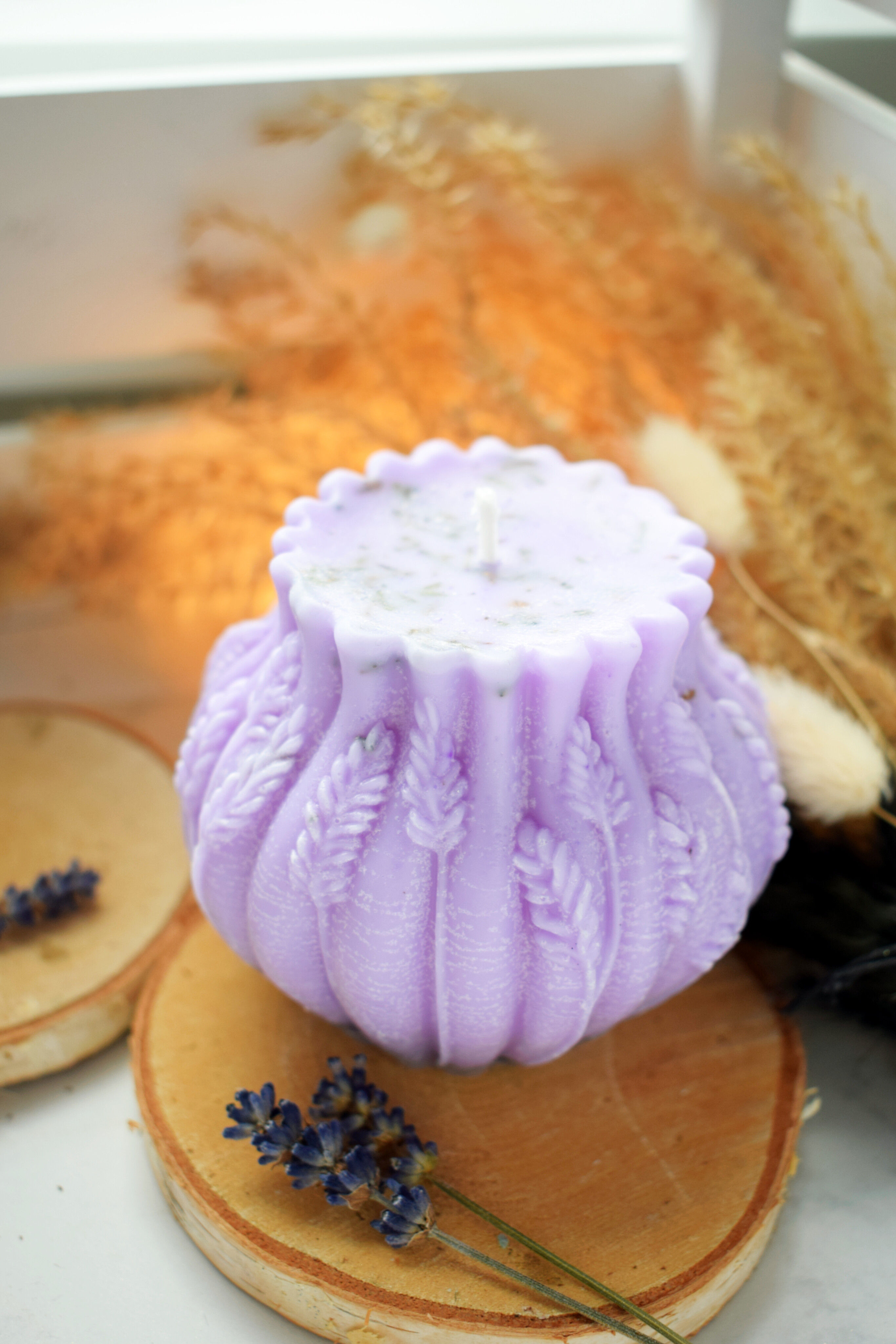 Lavendel Kerze 