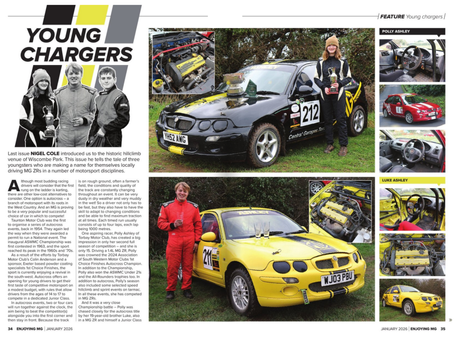 Article published in Enjoying MG January 2026
