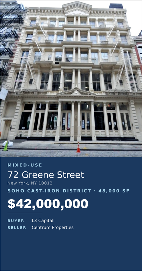 72 Greene Street, New York, NY, 10012