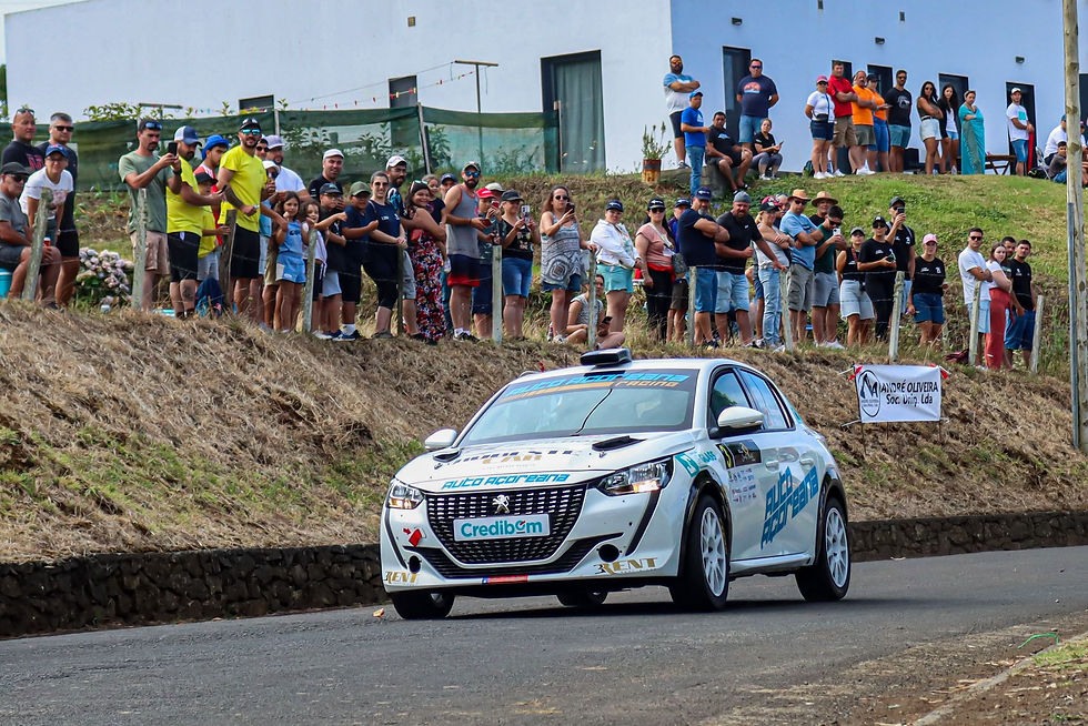 Estevão Rodrigues/Nuno Cabral (Peugeot 208 Rally4). Fotografia Criativity Island/Mário Bettencourt