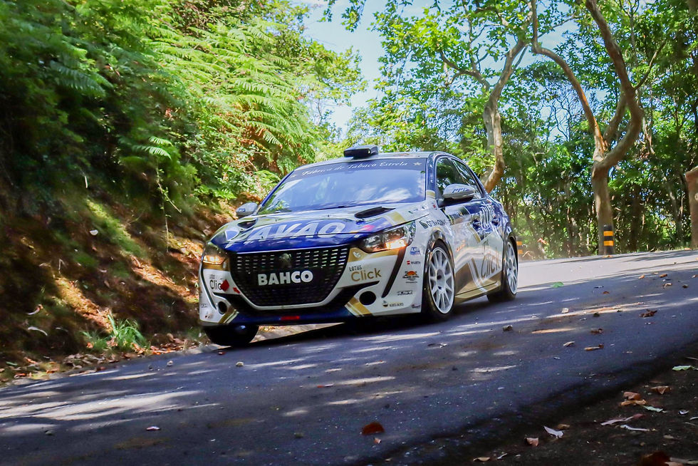 Rafael Botelho/Rui Raimundo (Peugeot 208 Rally4). Fotografia Criativity Island/Mário Bettencourt