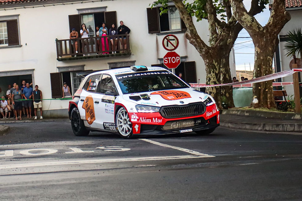 Luís Miguel Rego/José Janela (Skoda Fabia RS Rally2). Foto Criativity Island/Mário Bettencourt