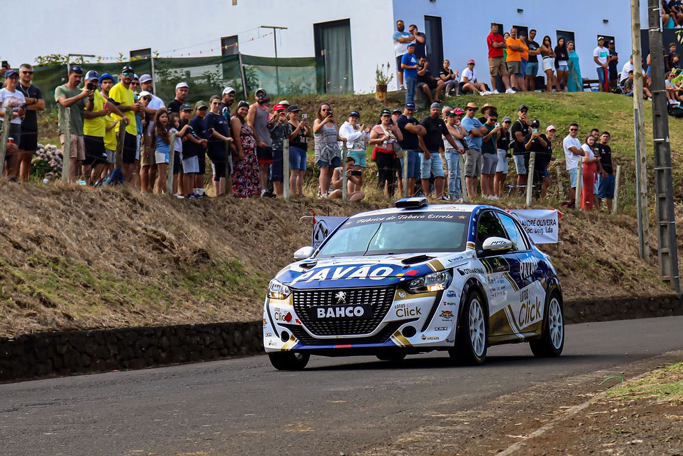 Rafael Botelho/Rui Raimundo (Peugeot 208 Rally4). Fotografia Criativity Island/Mário Bettencourt