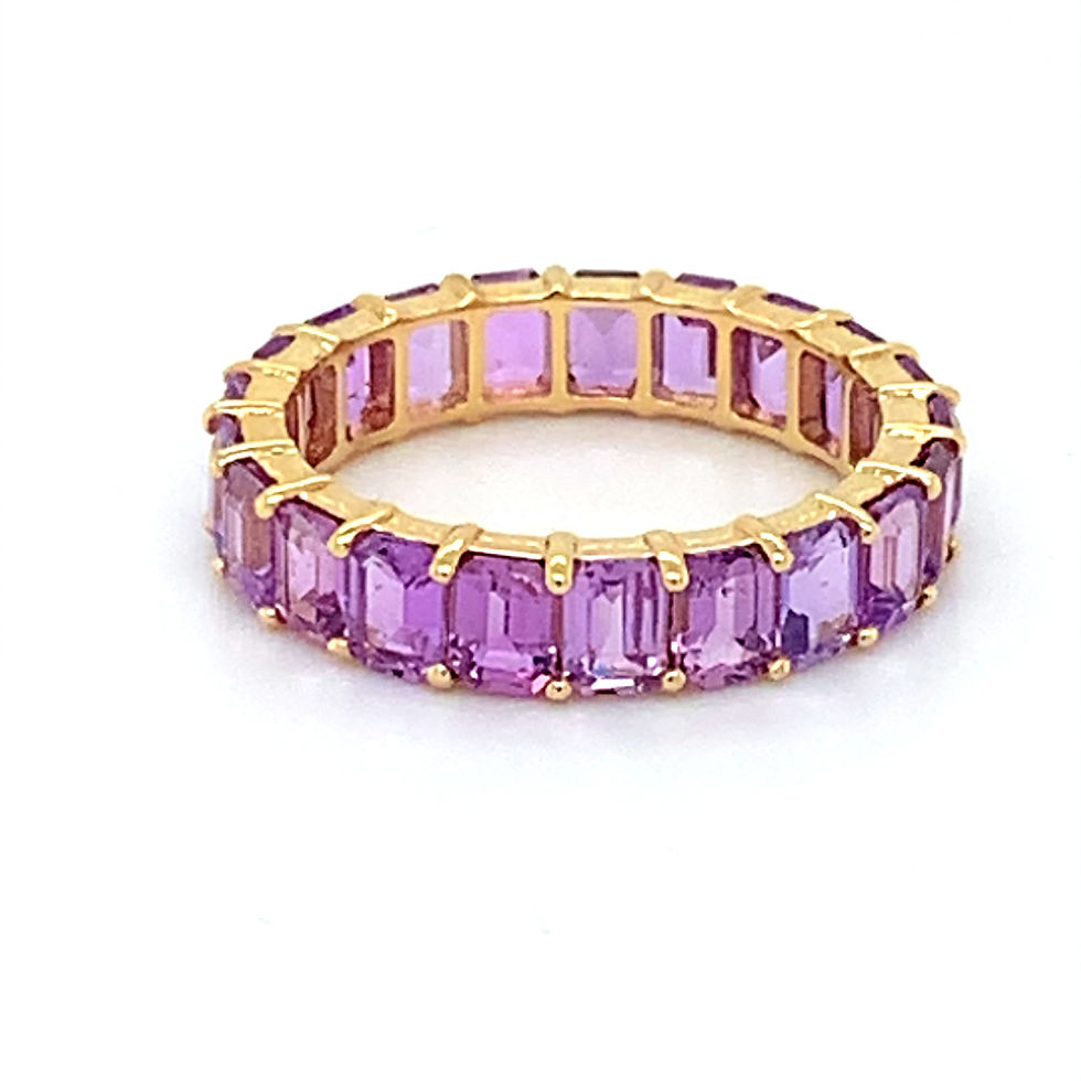 Thumbnail: Purple Sapphire Eternity Band Ring