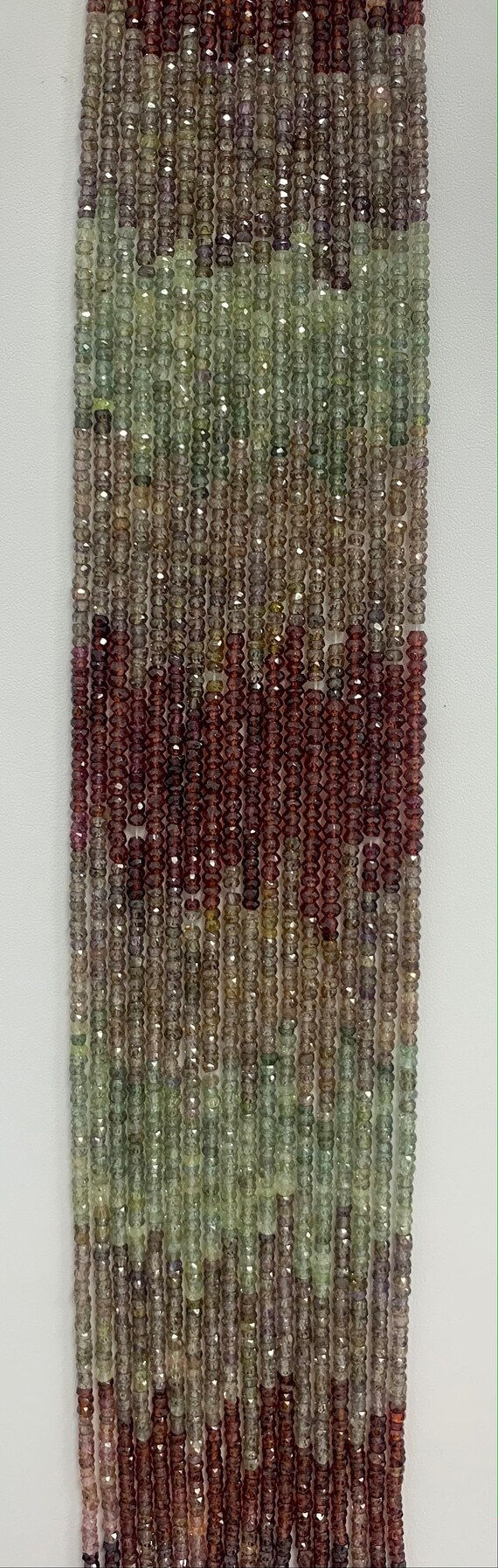 3 ~ 3.5mm Tundra Sapphire Gemstone Bead Necklace