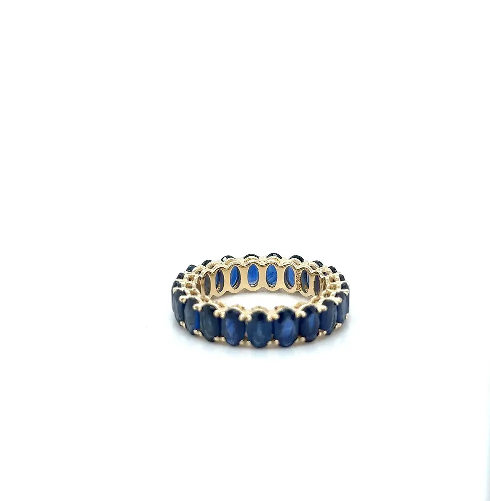 Thumbnail: 14k Gold Eternity Band / sapphire gemstone rings / anniversary gifts for her