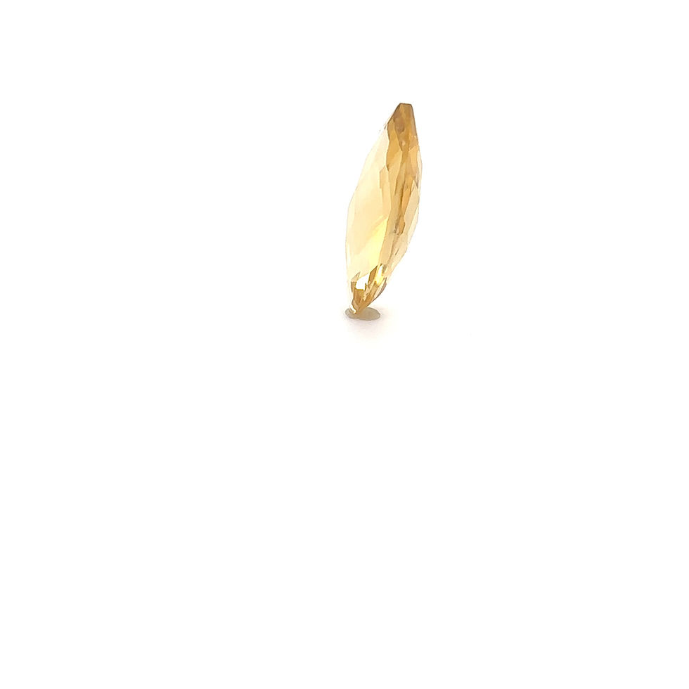 Thumbnail: Briolette Cut – Semi-Precious Citrine Stone, 12x24mm, 11.48 Ct