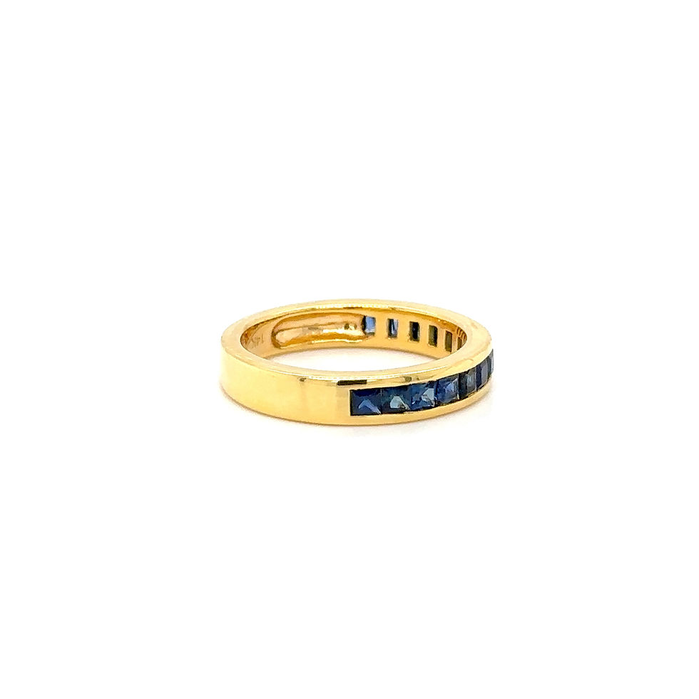 Thumbnail: 14K Yellow Gold Sapphire Ring/ Golden Glow/Gift For Birthday