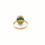 Thumbnail: 14k Yellow Gold Oval Emerald Ring / Perfect Gift For Her
