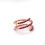 Thumbnail: 14k Rose Gold Multilayer Ring / rose gold in 14k / ruby gemstone ring / gifts fo