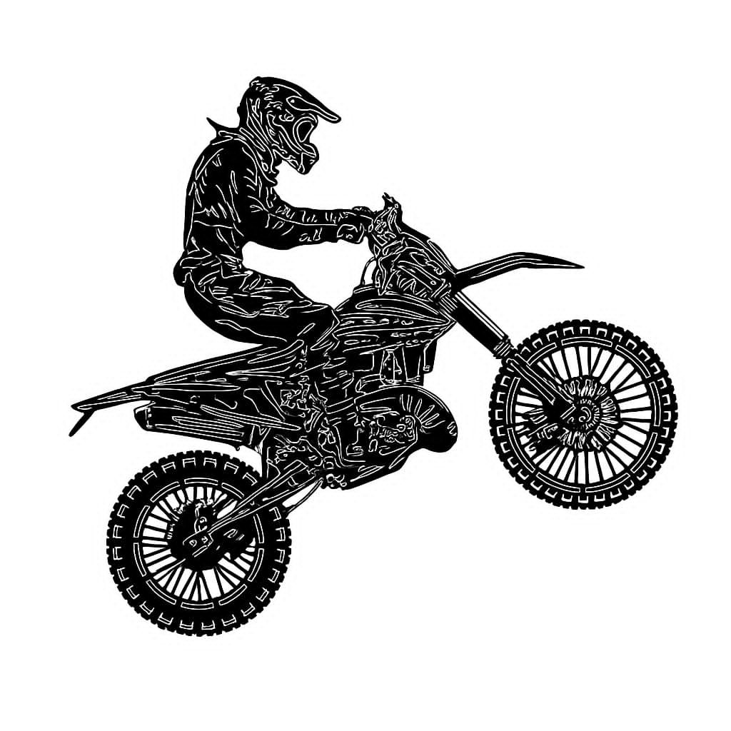 Arquivo Dxf Vetor Moto Trilha