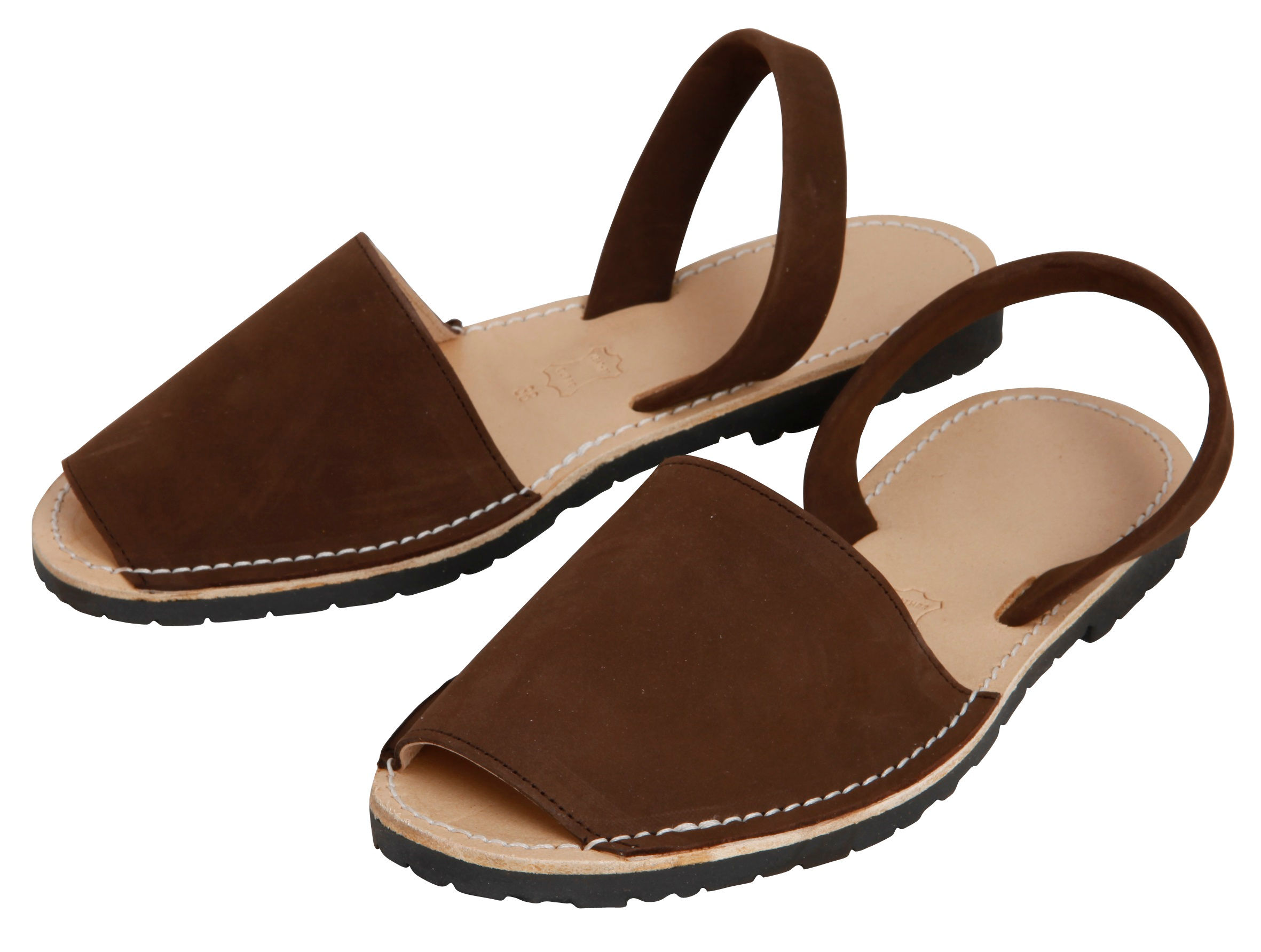 Classic avarca flats - chocolate nubuck