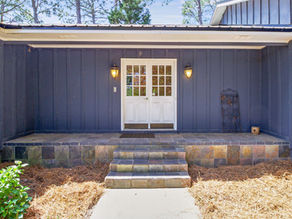 Front entrance of a Fayetteville-area home for a new homeowner resource guide