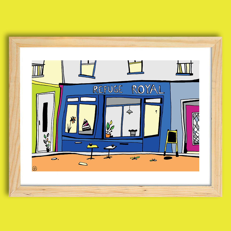 AFFICHE "LE REFUGE ROYAL, Recouvrance" - BREST