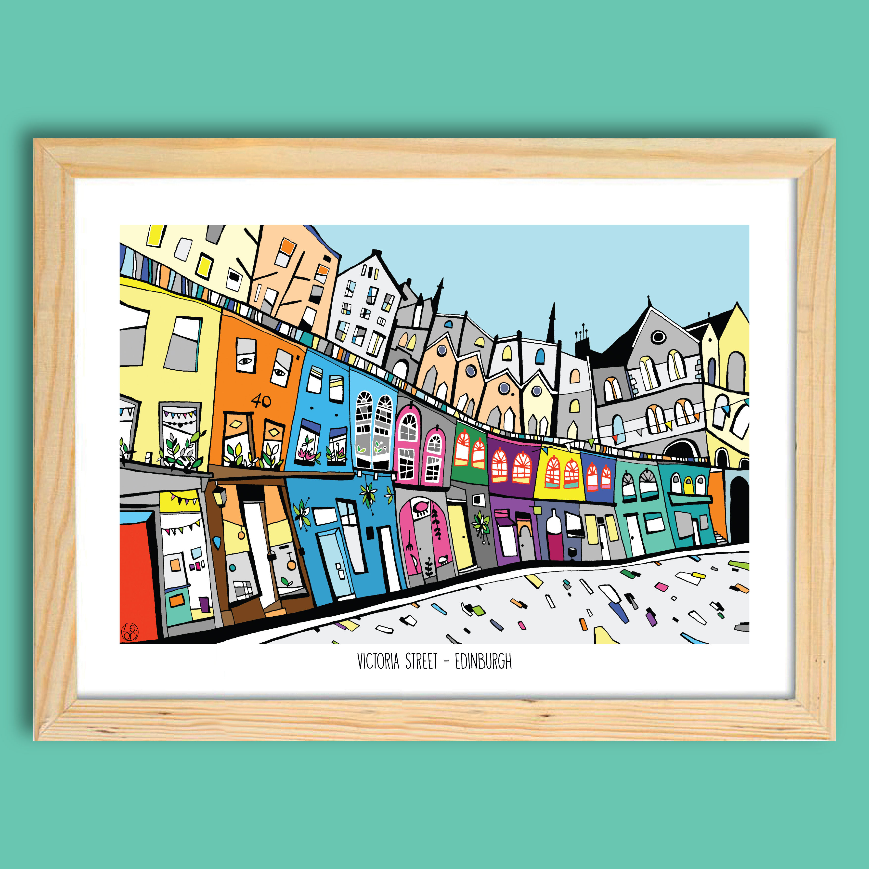 AFFICHE "VICTORIA STREET" - EDINBURGH