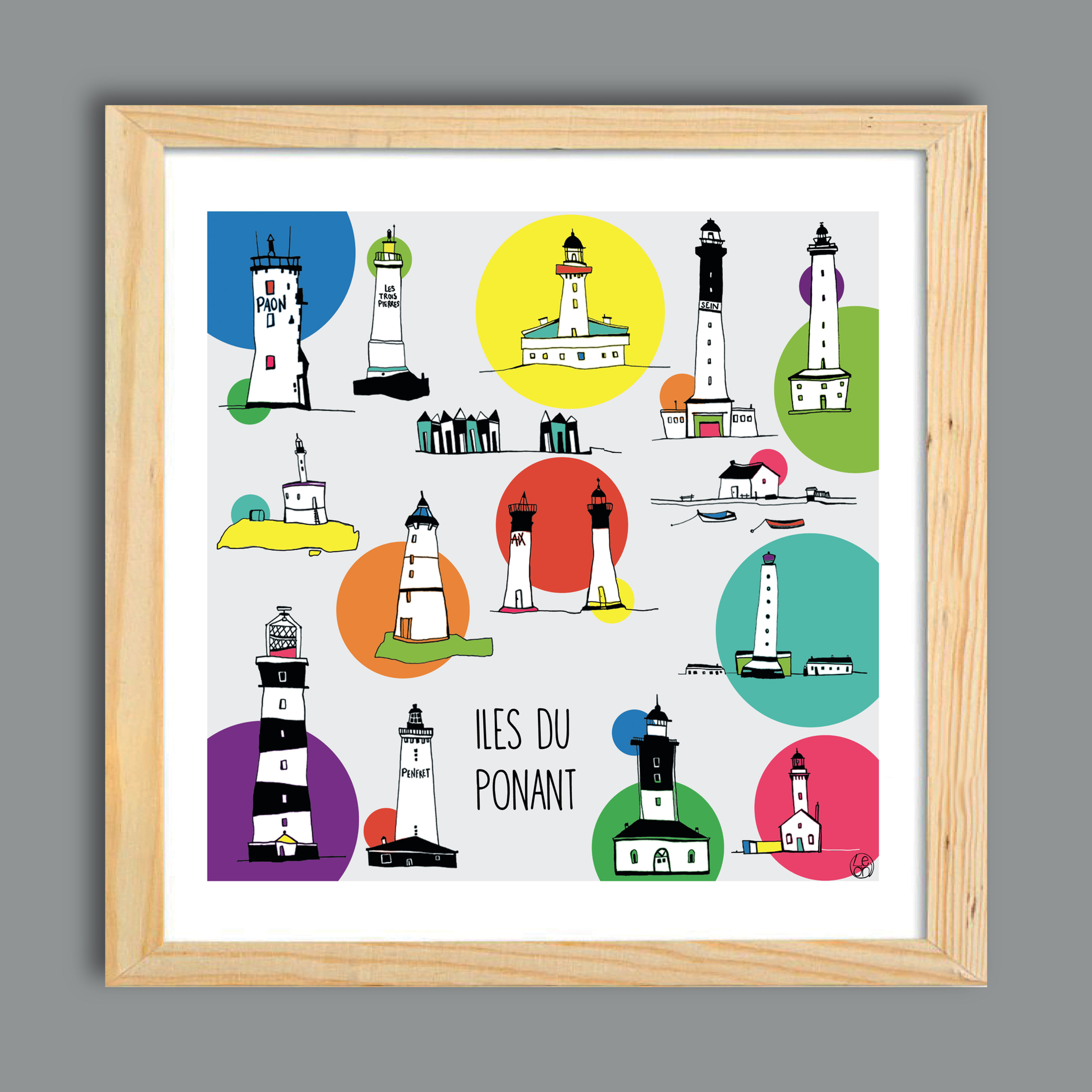 AFFICHE "PHARES DU PONANT"