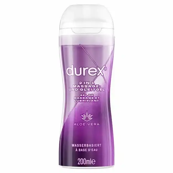 Durex Play 2 en 1 Gel de Massage Douceur et Lubrifiant 200ml