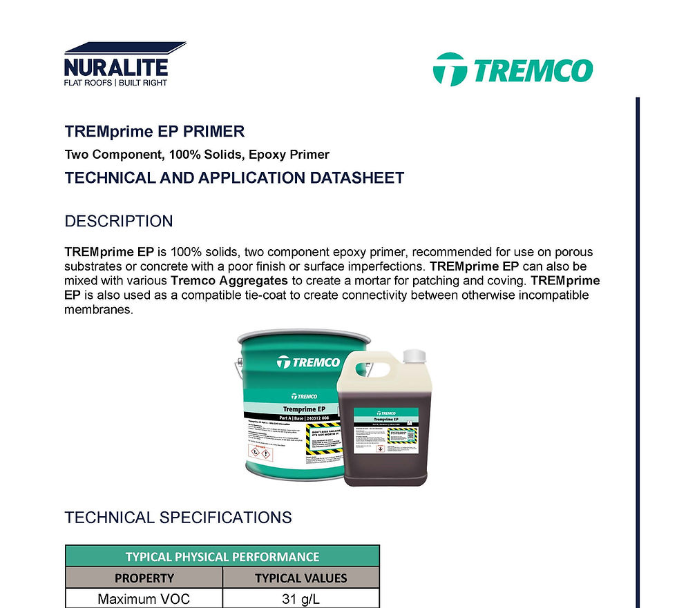 TREMprime EP Primer TDS