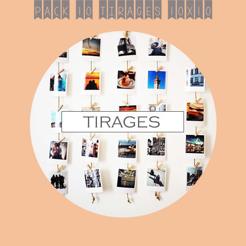 Pack de 10 tirages 10X10