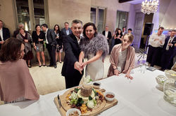 Cheese cake at wedding