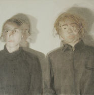 Vassili & Liora Zittoun 60 / 65 cm, acryl on canvas , 2003.