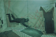 Abécédaire des paraphilies 20/26 40 / 60 cm, acryl & néocolor on canvas, 2016.