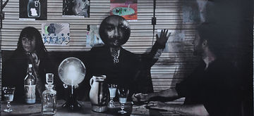 Un bar à Tchan- 130 / 250 cm, acryl on canvas, 2014.