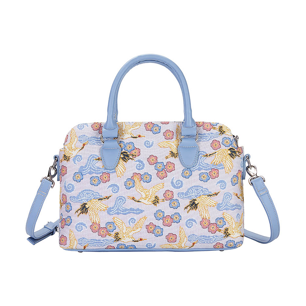 Thumbnail: Japanese Crane Triple Compartment Bag