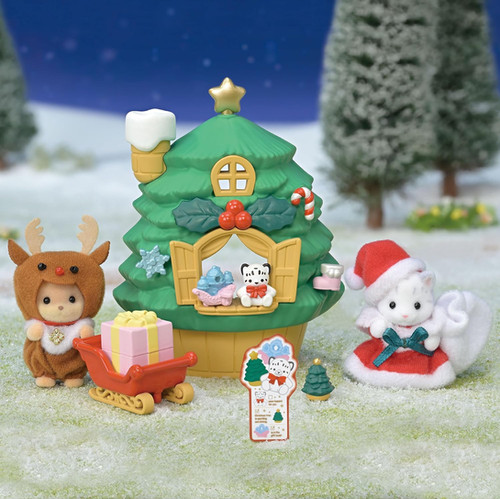Sylvanian Families Baby Santa's Christmas Tree House Peggy's Emporium