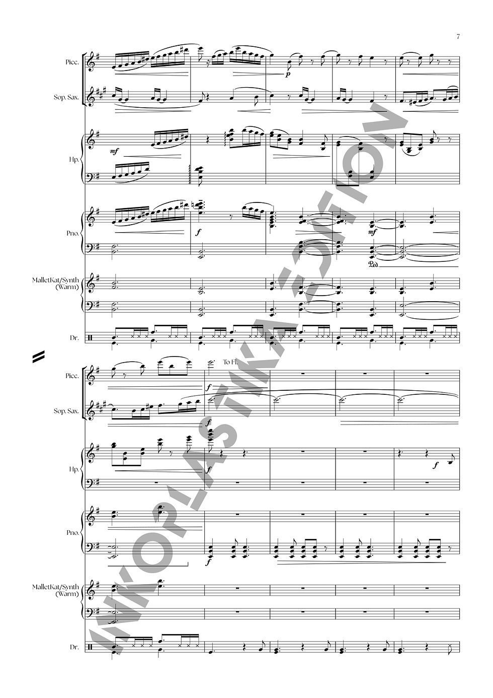 Thumbnail: Ivana K. Bilic / Feathers / Soprano Saxophone, Flute, Harp, Piano and Percussion