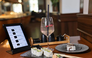 Bestellung mit Tablett